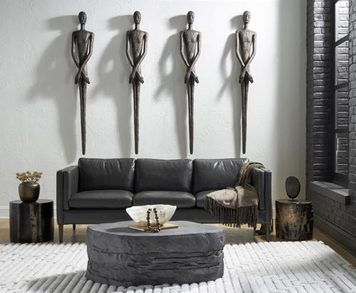 Phillips Collection Lloyd Wall Sculpture Resin Bronze Finish Accent