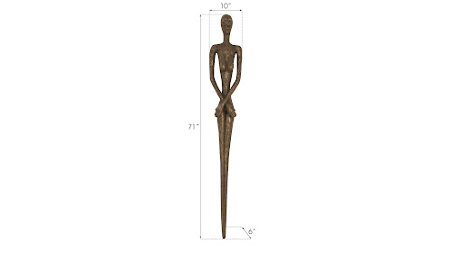 Phillips Collection Lottie Wall Sculpture Resin Bronze Finish Accent