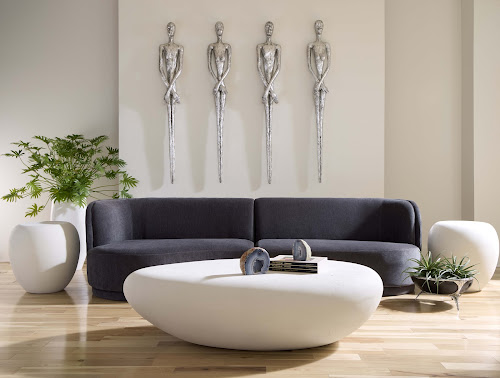 Phillips Collection Lloyd Wall Sculpture Resin Silver Leaf Accent