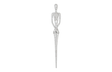 Phillips Collection Lottie Wall Sculpture Resin Silver Leaf Accent