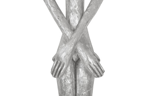 Phillips Collection Lottie Wall Sculpture Resin Silver Leaf Accent