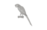 Phillips Collection Parrot Looking Left Wall Art Resin Silver Leaf Accent