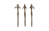 Phillips Collection See, Speak, Hear No Evil Wall Art Resin Bronze Set Of 3 Accent