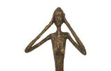 Phillips Collection See, Speak, Hear No Evil Wall Art Resin Bronze Set Of 3 Accent