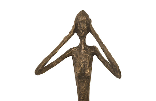 Phillips Collection See, Speak, Hear No Evil Wall Art Resin Bronze Set Of 3 Accent