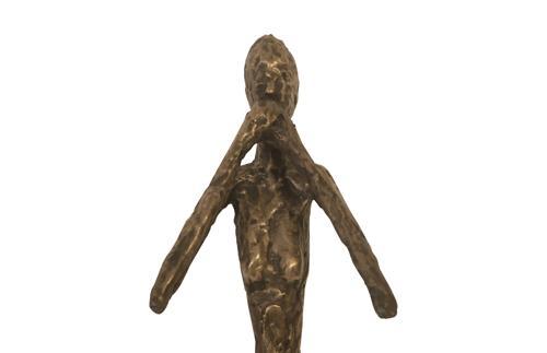 Phillips Collection See, Speak, Hear No Evil Wall Art Resin Bronze Set Of 3 Accent