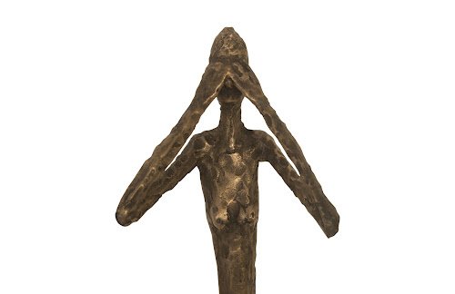 Phillips Collection See, Speak, Hear No Evil Wall Art Resin Bronze Set Of 3 Accent