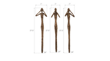 Phillips Collection See, Speak, Hear No Evil Wall Art Resin Bronze Set Of 3 Accent