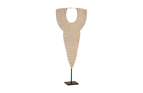 Phillips Collection Shell Necklace Sculpture On Stand Accent