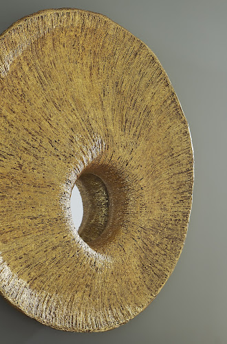 Phillips Collection Convergence Resin Gold Leaf Mirror