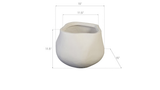 Phillips Collection Amorphous Small White Planter