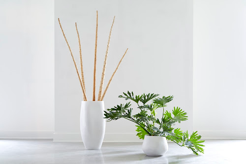 Phillips Collection Amorphous Small White Planter