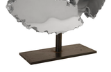 Phillips Collection Lava Slice Sculpture on Stand Resin Stainless Steel Tabletop