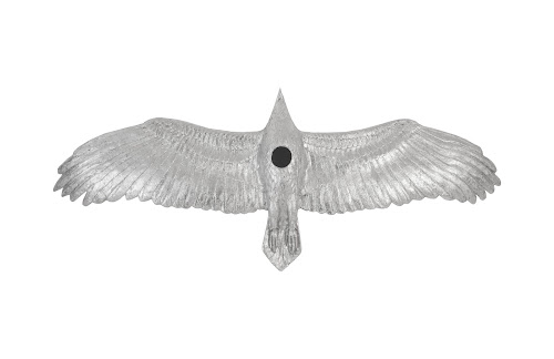 Phillips Collection Soaring Eagle Wall Art Resin Silver Leaf SM Accent