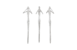 Phillips Collection See, Speak, Hear No Evil Wall Art Silver Leaf Set Of 3 Accent