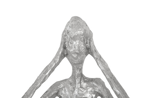 Phillips Collection See, Speak, Hear No Evil Wall Art Silver Leaf Set Of 3 Accent