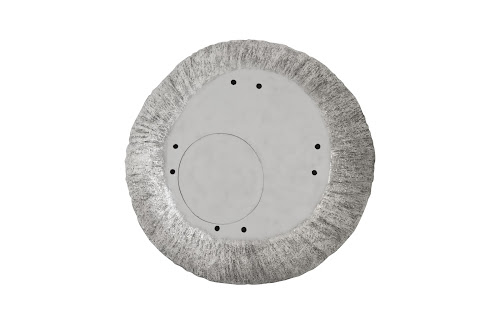 Phillips Collection Convergence Resin Silver Leaf Mirror