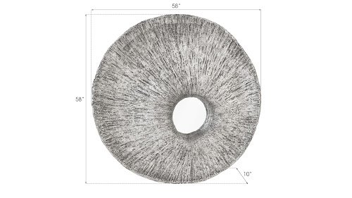 Phillips Collection Convergence Resin Silver Leaf Mirror