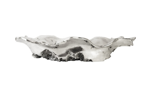 Phillips Collection Rose Wood Burled Silver Bowl