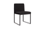 Phillips Collection Frozen Dining Black Velvet Fabric Matte Black Metal Frame Chair