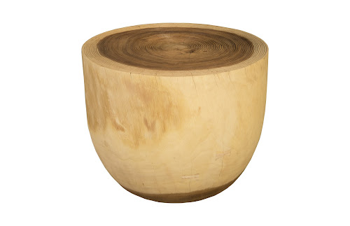 Phillips Collection Lathe Chamcha Wood Side Table