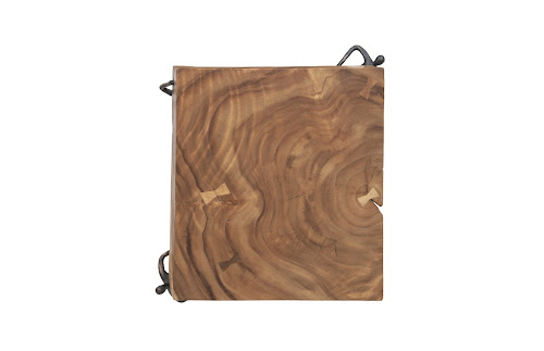 Phillips Collection Atlas Chamcha Wood/Metal Natural Side Table