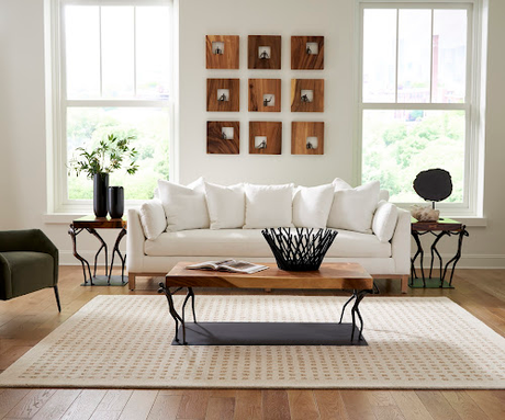 Phillips Collection Atlas Chamcha Wood/Metal Natural Side Table