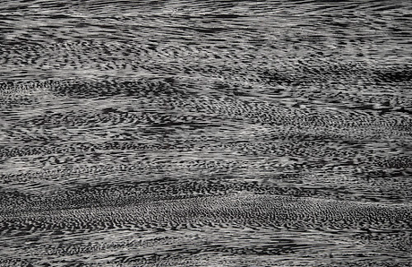 Phillips Collection Floating Gray Stone Acrylic Legs Side Table