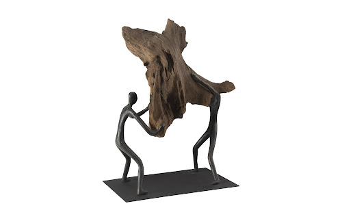 Phillips Collection Atlas  Sculpture Freeform High Lift With Base Tabletop