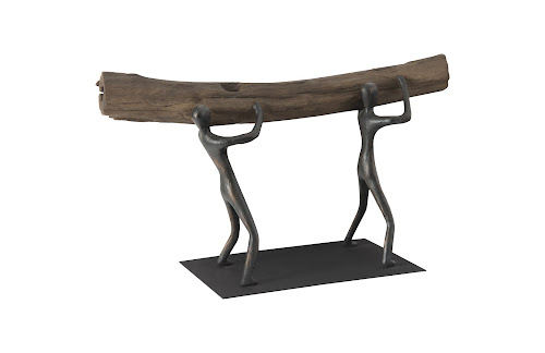 Phillips Collection Atlas  Sculpture Log Lift With Base Tabletop