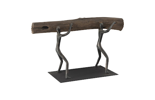 Phillips Collection Atlas  Sculpture Log Lift With Base Tabletop
