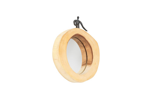 Phillips Collection Atlas Cross Cut Small Half Man Right Mirror