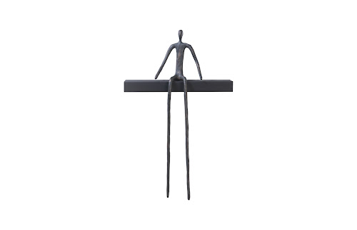 Phillips Collection Moveable Man On Short Shelf , Sitting A Accent