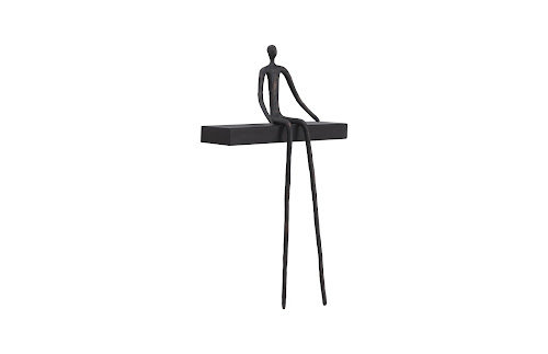 Phillips Collection Moveable Man On Short Shelf , Sitting A Accent