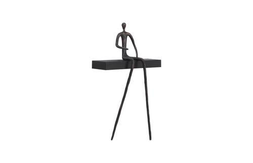 Phillips Collection Moveable Man On Short Shelf, Sitting B Accent