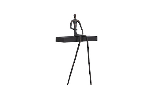 Phillips Collection Moveable Man On Short Shelf, Sitting B Accent