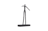 Phillips Collection Moveable Man On Short Shelf , Standing Black Accent
