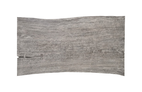 Phillips Collection Waterfall Gray Stone Satin Black Overlap Leg Desk