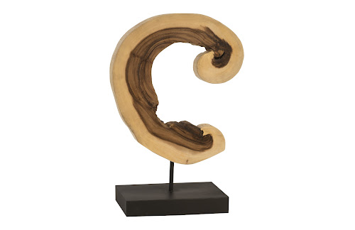 Phillips Collection Creature Sculpture on Stand Natural Tabletop