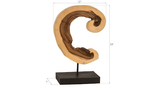 Phillips Collection Creature Sculpture on Stand Natural Tabletop