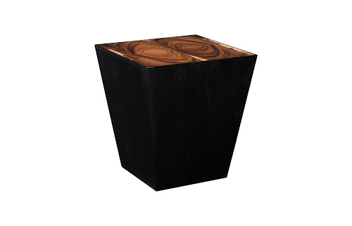 Phillips Collection Trapezoid Brown Side Table