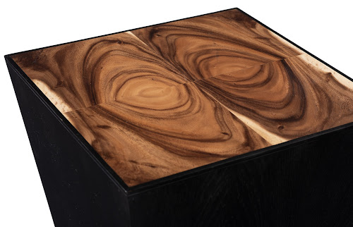Phillips Collection Trapezoid Brown Side Table