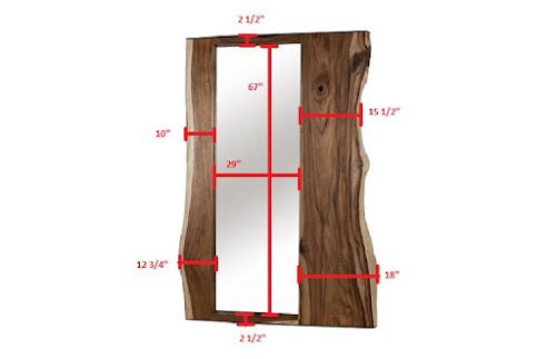 Phillips Collection Split Slab Brown Mirror