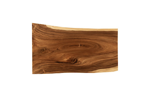 Phillips Collection Waterfall Natural Satin Black Overlap Leg Desk