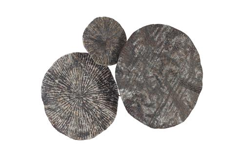 Phillips Collection Metal Lotus Wall Art Old White Accent