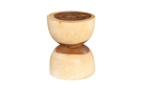 Phillips Collection Hourglass Brown Side Table