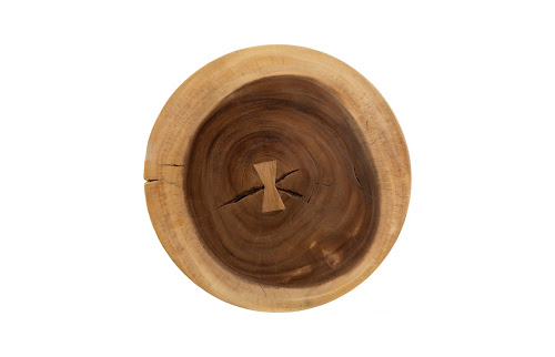 Phillips Collection Hourglass Brown Side Table