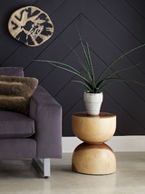 Phillips Collection Hourglass Brown Side Table