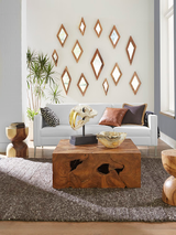 Phillips Collection Hourglass Brown Side Table