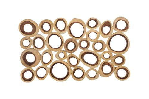 Phillips Collection Chuleta Rings Wall Art Chamcha Wood Rectangular Accent